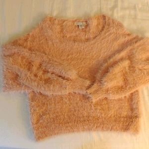 Baby Pink Fuzzy Sweater London Kaye